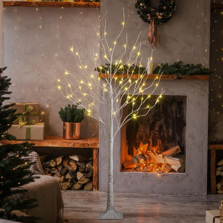 LED Birch Tree Light Set