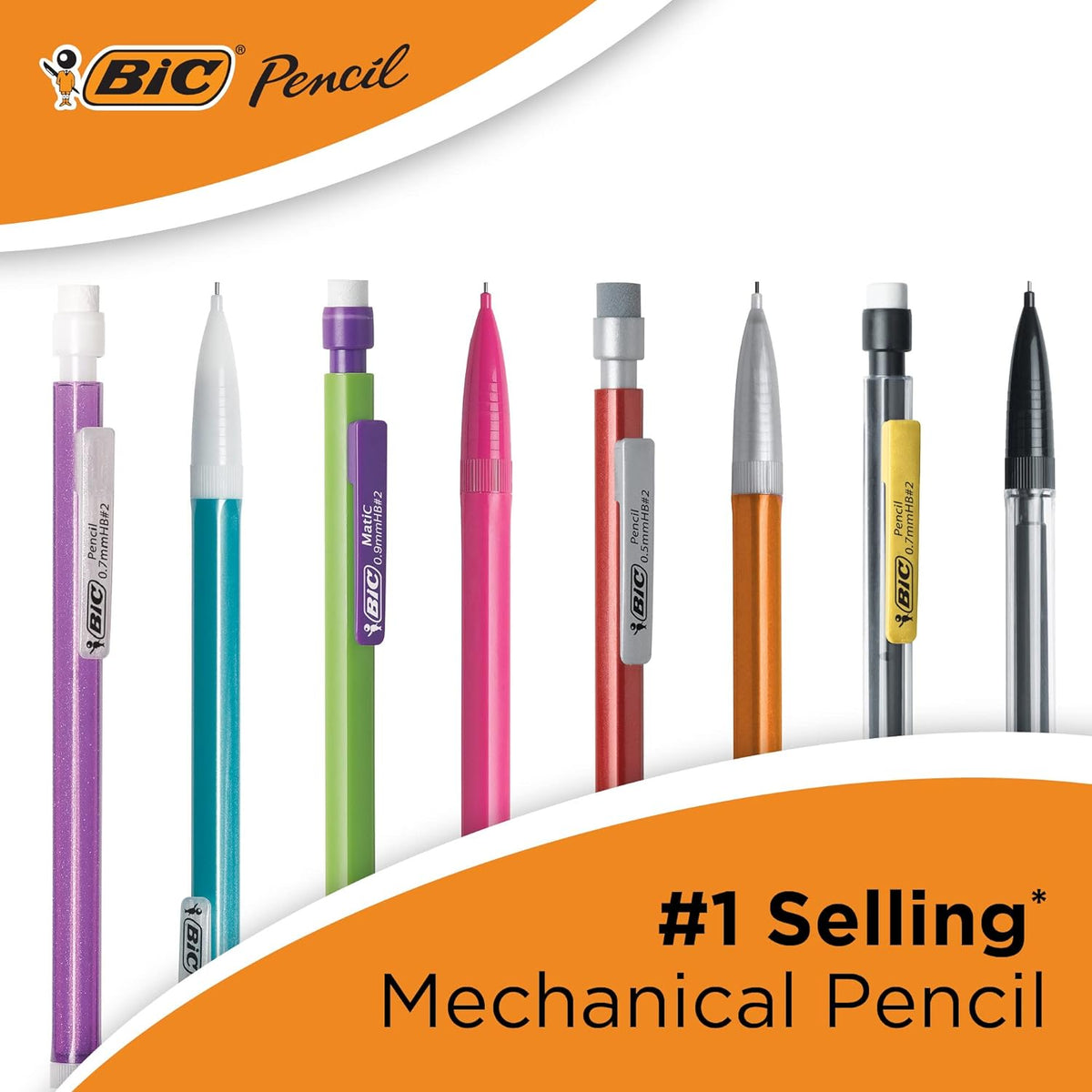 BIC Xtra-Smooth Mechanical Pencils With Erasers, 10-Count Pack