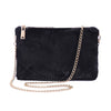 FAUX FUR CLUTCH SHOULDER BAG