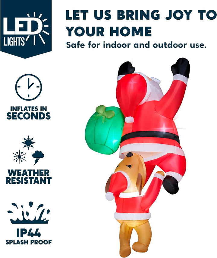 8 FT Hanging Christmas Inflatables Decoration