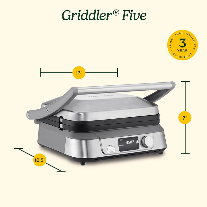 Cuisinart Griddler Indoor Grill, Panini Press, Sandwich Maker