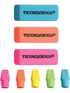 Ticonderoga Wedge Erasers, Pink, 3 Count