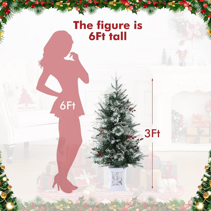 3 Ft Pre-Lit Christmas Tree