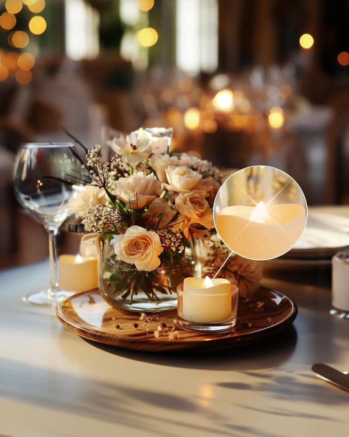 Homemory 12Pcs Flickering Flameless Candle Battery Operated