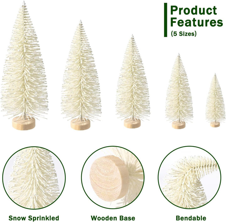 30Pcs Christmas Decorations Mini Christmas Trees