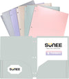 3 Hole Pocket Folders (6 Pack, Assorted Color)