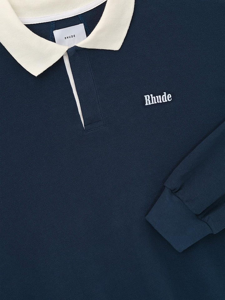 Rhude, Logo Piqué Polo Shirt