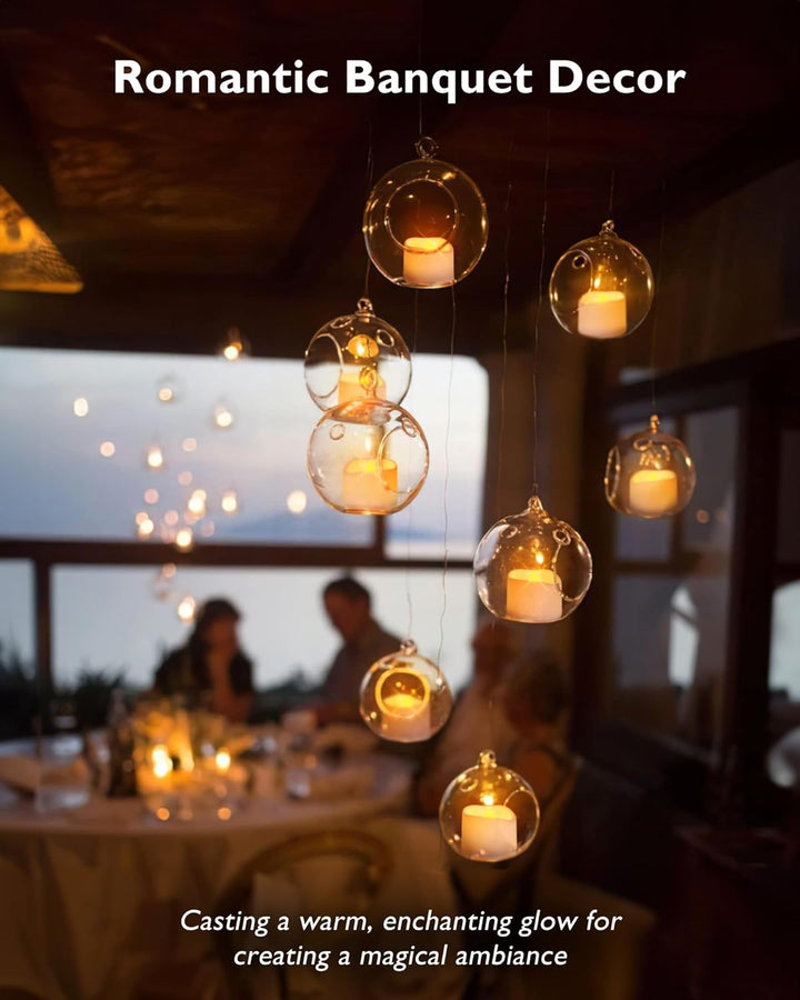 Homemory 12Pcs Flickering Flameless Candle Battery Operated