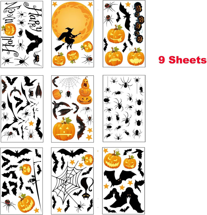 Christmas Window Clings Decorations, 10 Sheets