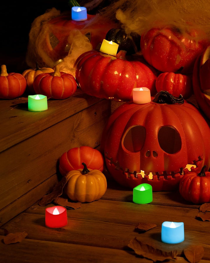 Homemory 12Pcs Flickering Flameless Candle Battery Operated