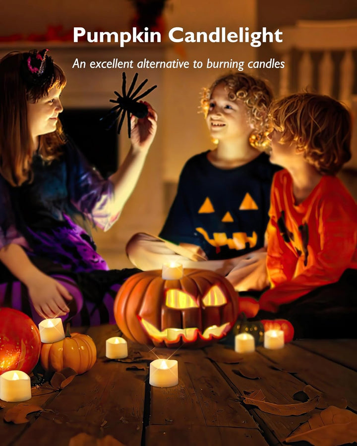 Homemory 12Pcs Flickering Flameless Candle Battery Operated