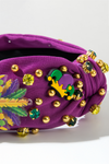 Tillandsia Purple Mardi Gras Rhinestone Headband