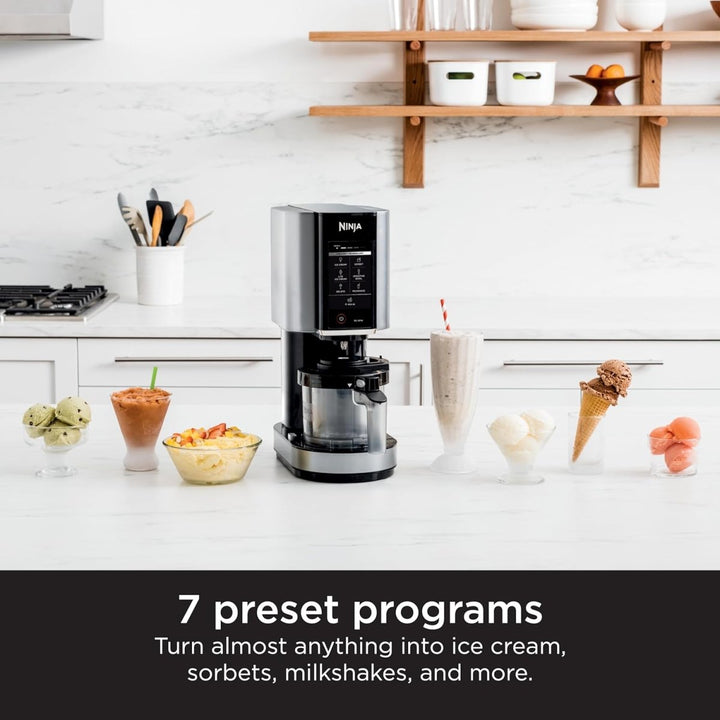 7 One-Touch Programs Ice Cream Maker, with (2) Pint Containers & Lids - Cocoa Yacht Club