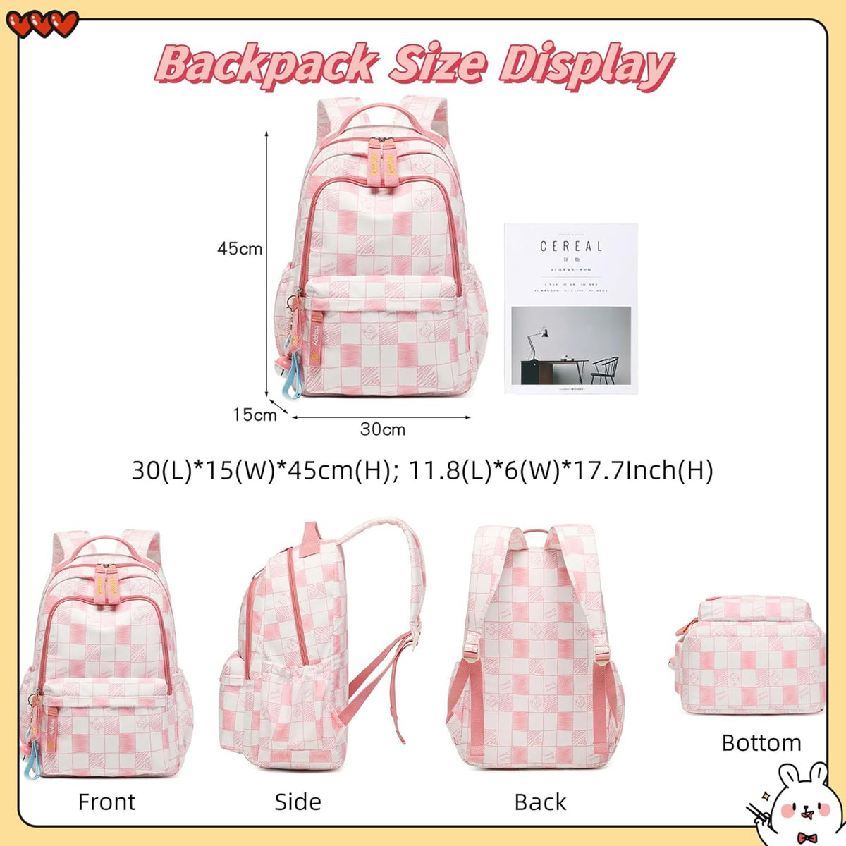 Daisy Prints Backpack for Girls