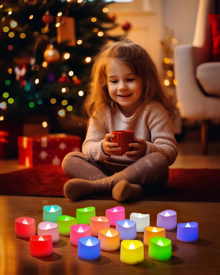 Homemory 12Pcs Flickering Flameless Candle Battery Operated