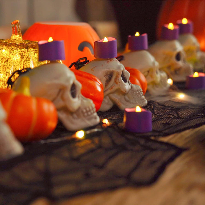 Homemory 12Pcs Flickering Flameless Candle Battery Operated