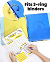 3 Hole Pocket Folders (6 Pack, Assorted Color)