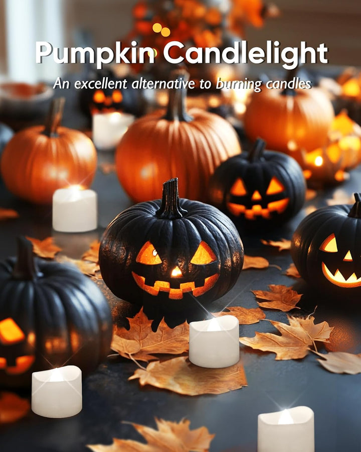 Homemory 12Pcs Flickering Flameless Candle Battery Operated