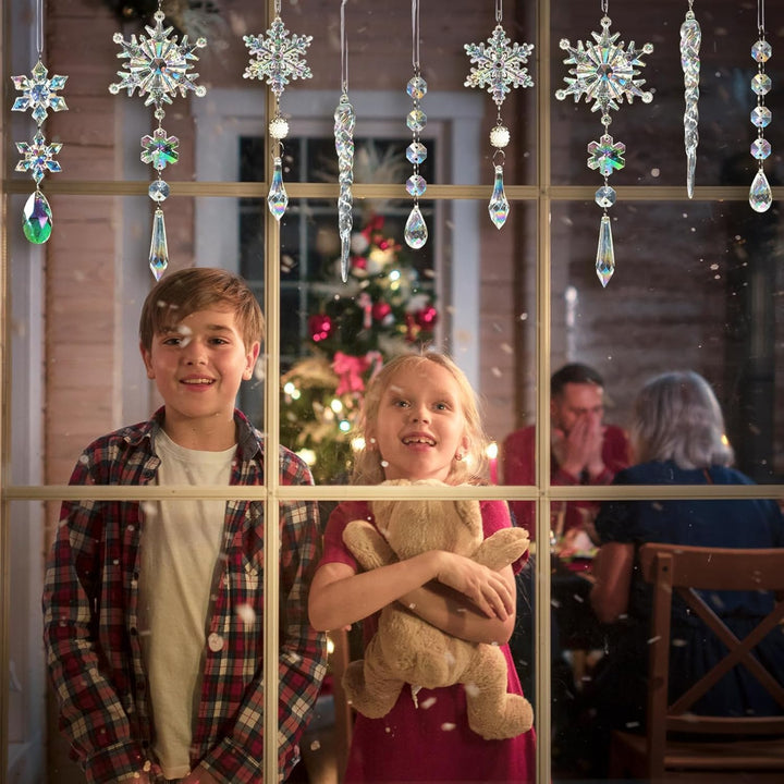 18pcs Christmas Tree Decoration Crystal Ornaments