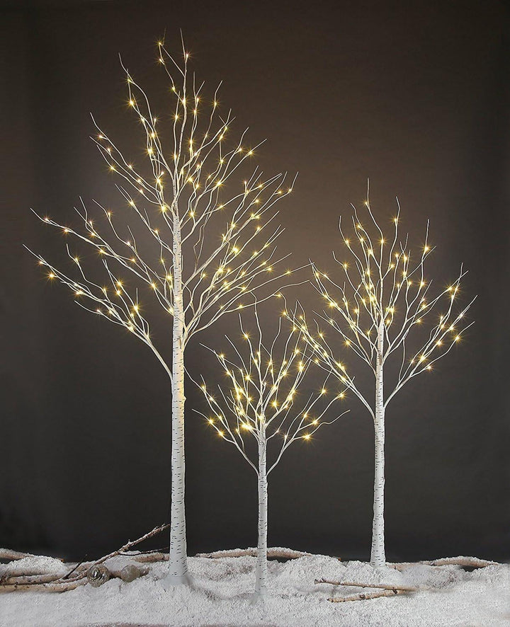 LED Birch Tree Light Set