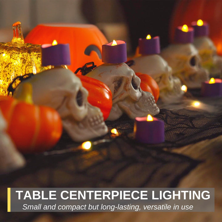 Homemory 12Pcs Flickering Flameless Candle Battery Operated