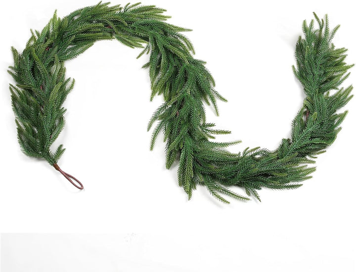12FT (2 * 6FT) Christmas Norfolk Pine Garland