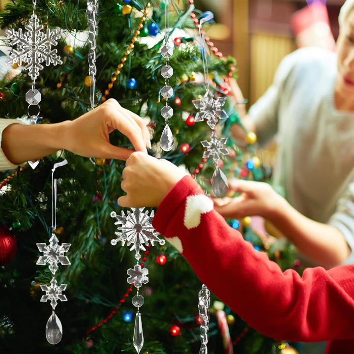 18pcs Crystal Christmas Ornaments