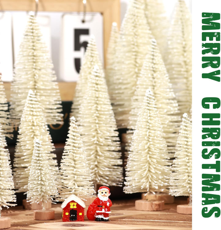 30Pcs Christmas Decorations Mini Christmas Trees