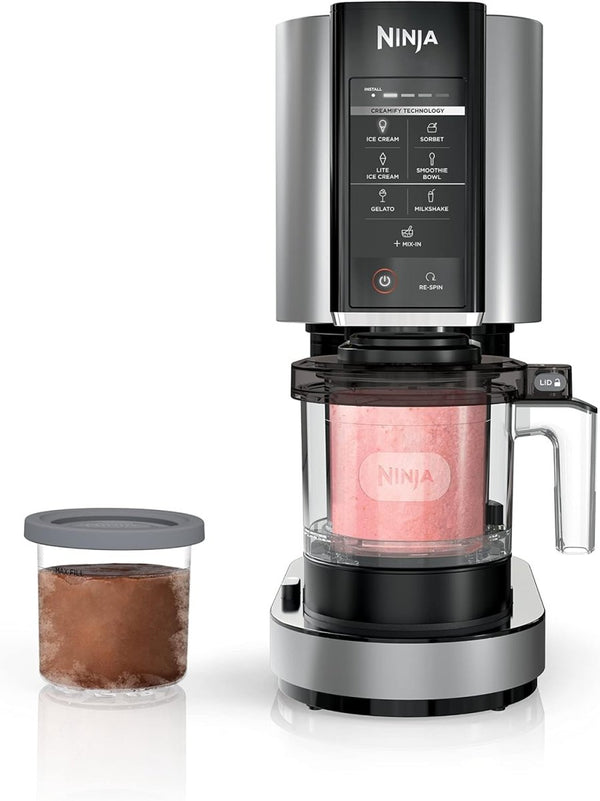 7 One-Touch Programs Ice Cream Maker, with (2) Pint Containers & Lids - Cocoa Yacht Club