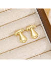 18K Gold-Plated Bubble Letter Stud Earrings