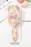 Peach Blossom Flower Print Large Paddle Air Cushion Comb
