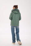 ⇆ Reversible Hooded Wool Blend Jacket