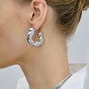 Stainless Steel C-Hoop Earrings - Cocoa Yacht Club