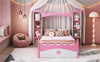 Cocoa Yacht Club Castle-Shaped Wooden Bed with Storage Shelf