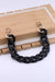 Black Acrylic Chain Golden Hook Bag Accessory