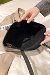 Camel Leopard Print PU Leather Tote Bag