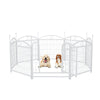 Dog Playpen Indoor 24 inch 8 Panels Metal Dog Pen Pet Dog Fence Outdoor Exercise Pen with Doors, Heavy Duty Dog Fence Puppy Pen for Large Medium Small Dogs Indoor Outdoor Foldable Pet Exercise Pen