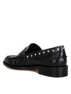 Oglavia Studs Embellished Leather Loafers