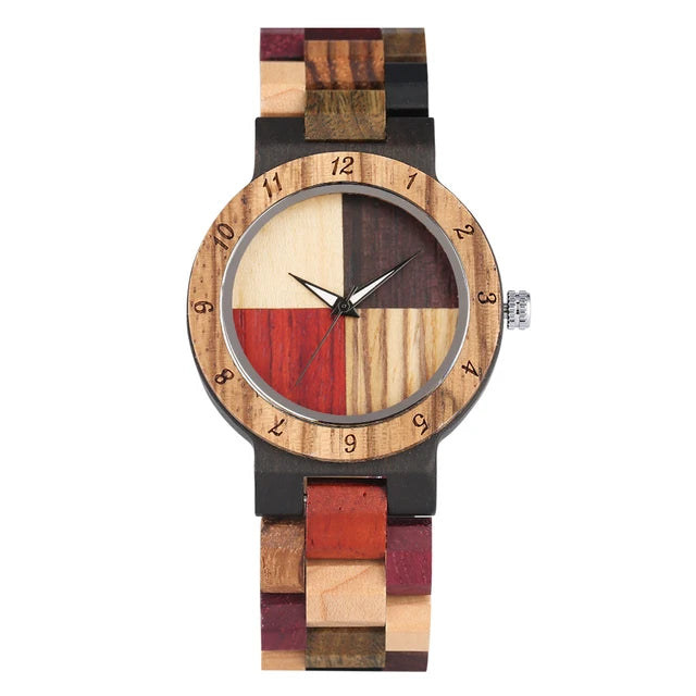 Cocoa Yacht Club Vintage Wood Quartz Watch