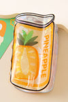 Yellow Pineapple Soda Can PVC Hair Claw Clip