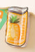 Yellow Pineapple Soda Can PVC Hair Claw Clip