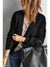 Black Chunky Wide Long Sleeve Knit Cardigan