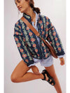 Cocoa Yacht Club Floral Cotton Coat