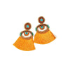 Cocoa Yacht Club Orange Tassel Earrings