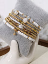 Cocoa Yacht Club 7PCS Bohemian Elastic Handmade Beaded Bracelets