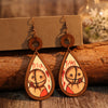 Wooden Teardrop Shape Earrings - Cocoa Yacht Club