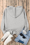 Bonbon Kangaroo Pocket Half Zipper Oversized Hoodie