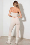 Le Lis Ribbed Crop Cami and High Waist Brushed Leggings Set - Cocoa Yacht Club