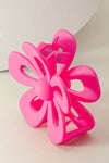 Light Pink Sweet Hollowed Flower Shape Claw Clip