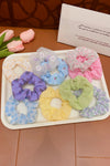 Wisteria 6pcs Floral Print Elastic Scrunchie